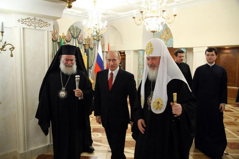 Μόσχα - Η Α.Θ.Μ. στην τελετή Ενθρονίσεως του Μακ.Πατριάρχου Μόσχας και πάσης Ρωσίας κ.Κυρίλλου.