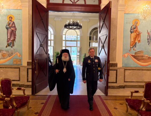 Ο Αρχηγός του Γενικού Επιτελείου Αεροπορίας της Ελλάδος στον Πατριάρχη Αλεξανδρείας